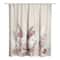 Boho Flowers Mauve Beige 71" x 74" Shower Curtain